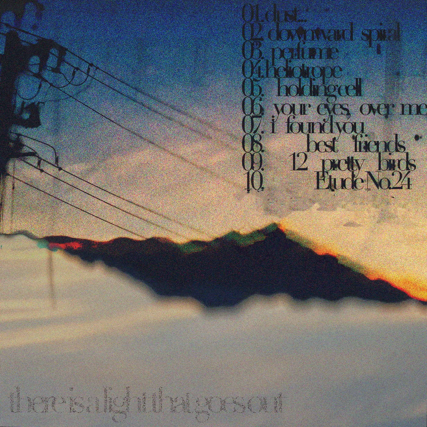 There is a Light That Goes Out back cover artwork with tracklist